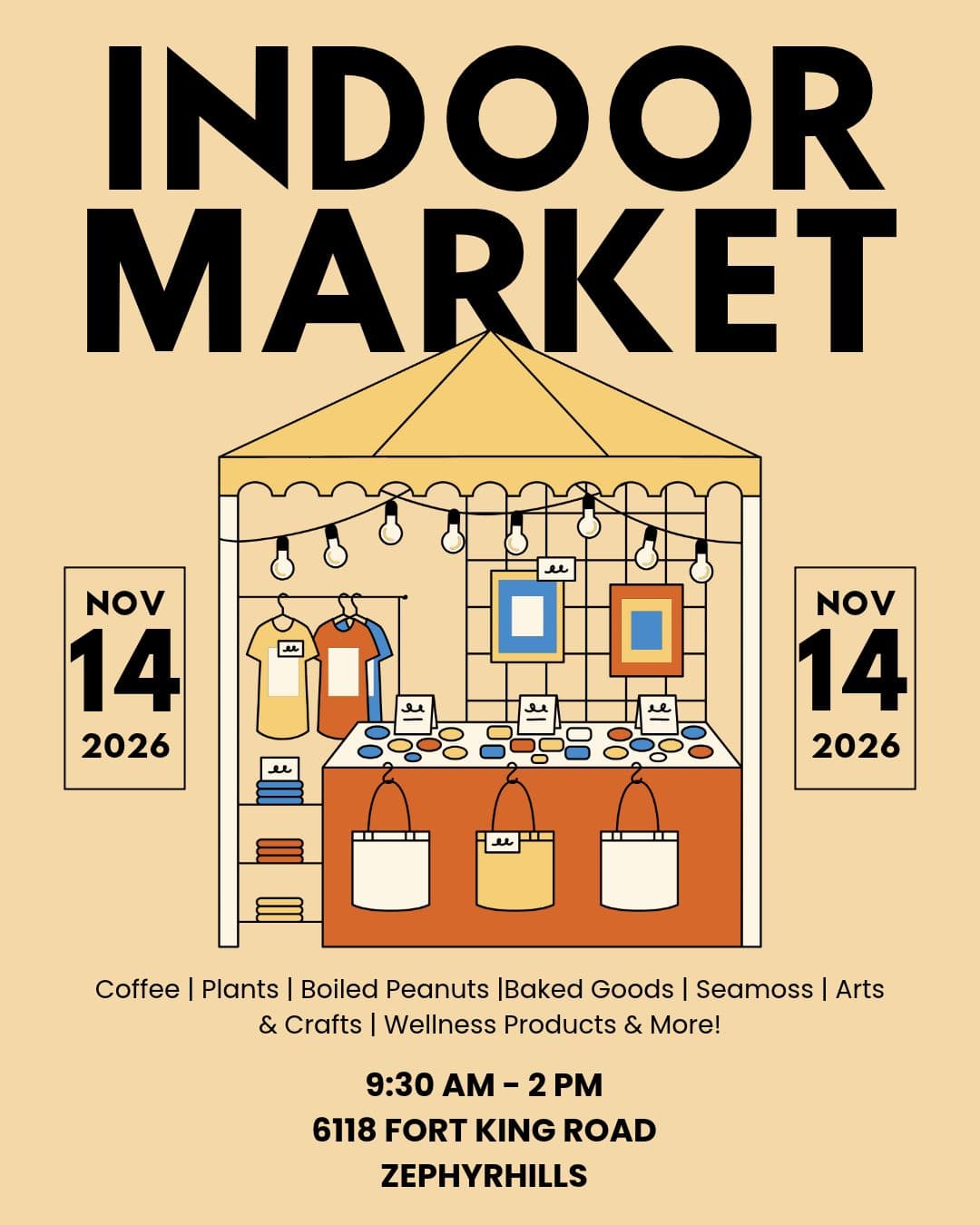 November 14, 2026 Indoor Market flyer